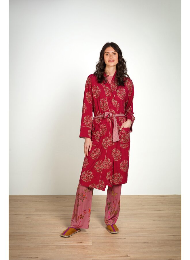 Nisha Kimono Namaste Red