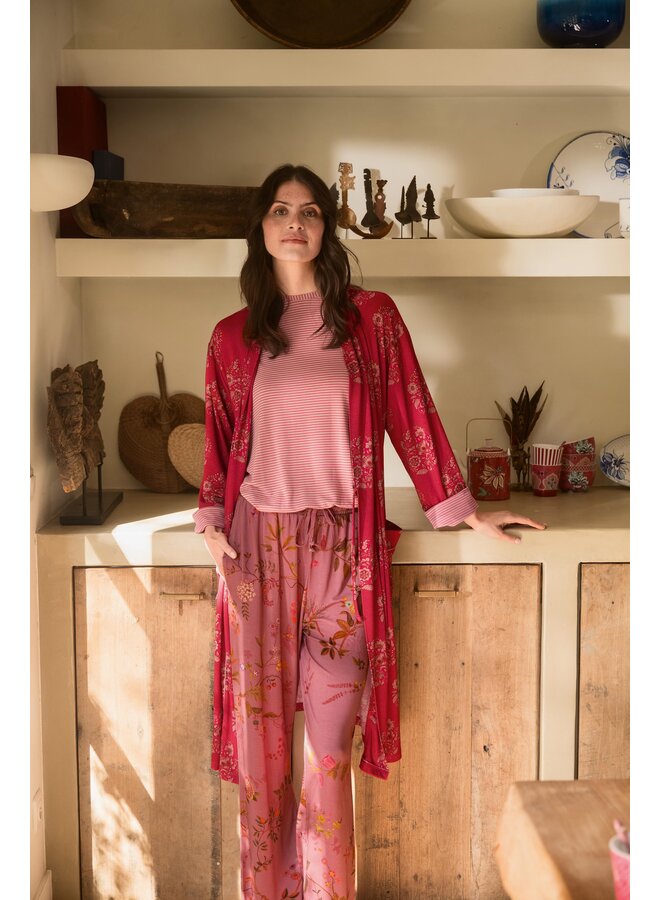 Nisha Kimono Namaste Red