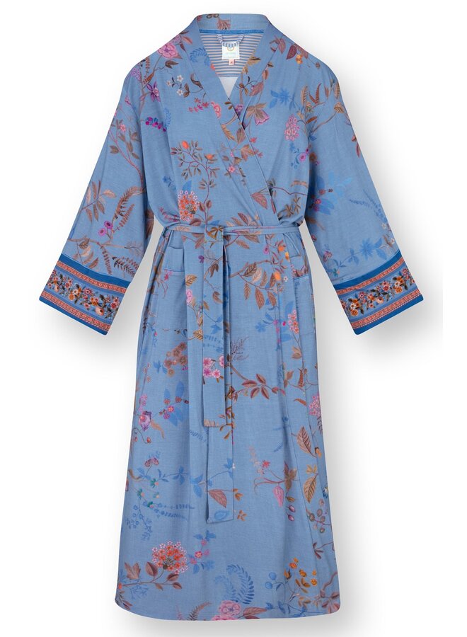 Noa Kimono Bodhi Flower Blue
