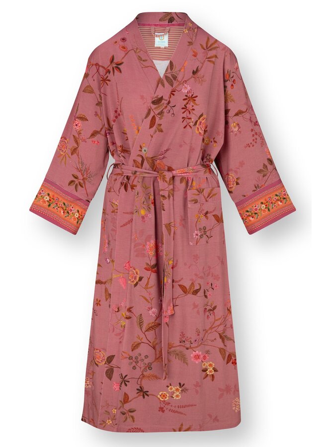 Noa Kimono Bodhi Flower Dark Pink
