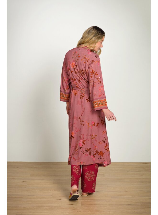 Noa Kimono Bodhi Flower Dark Pink
