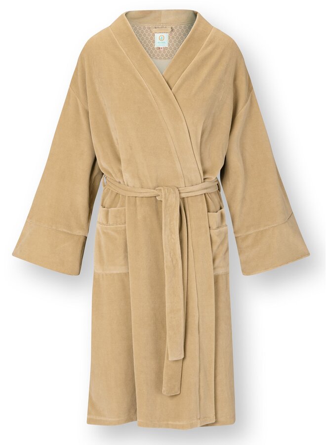 Naomi Kimono Velvet Beige
