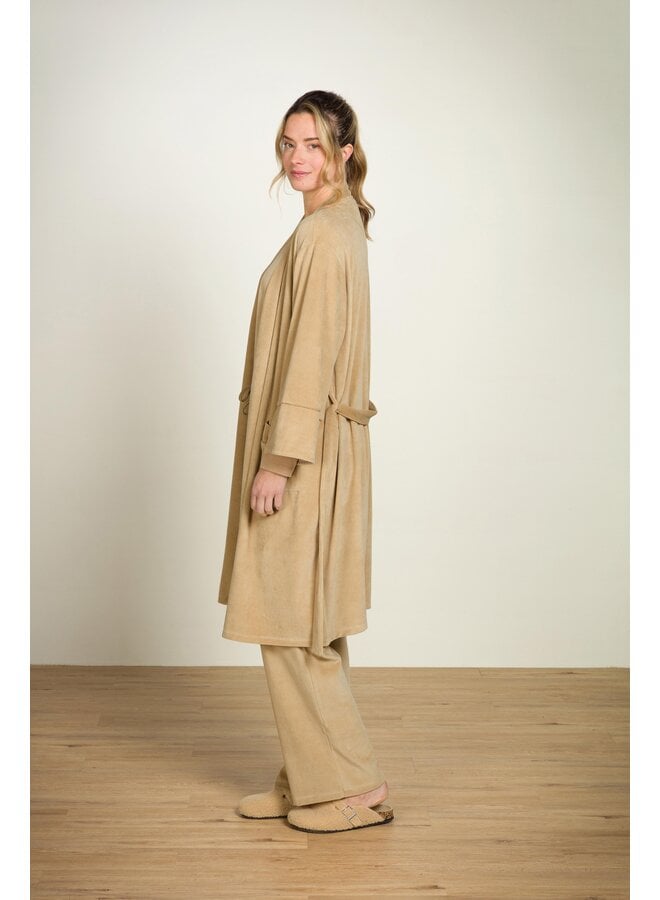 Naomi Kimono Velvet Beige