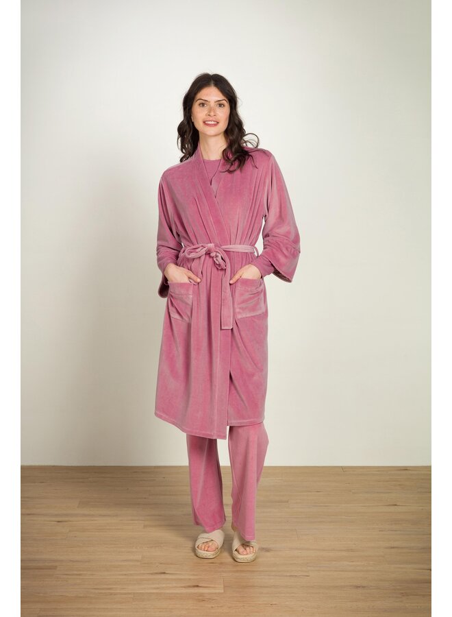 Naomi Kimono Velvet Pink