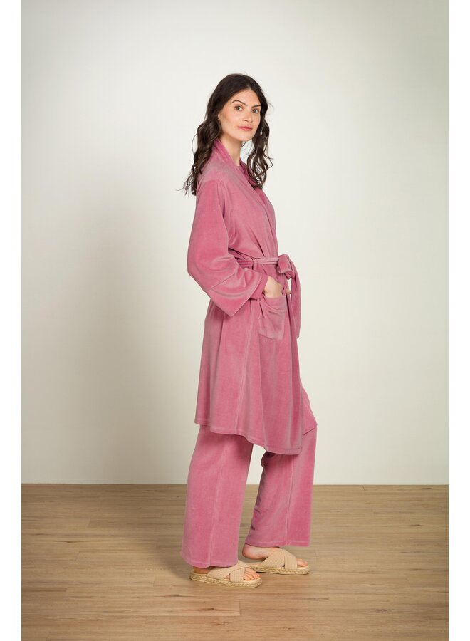 Naomi Kimono Velvet Pink
