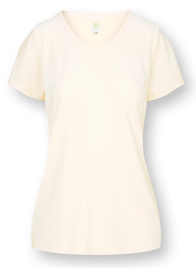 Toy Short Sleeve Top Solid Offwhite
