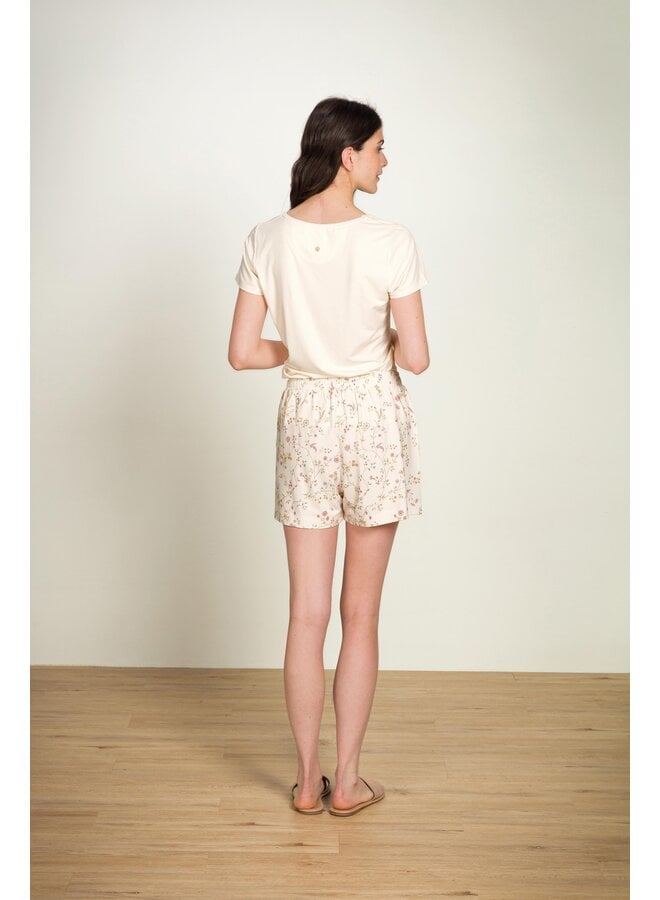 Toy Short Sleeve Top Solid Offwhite