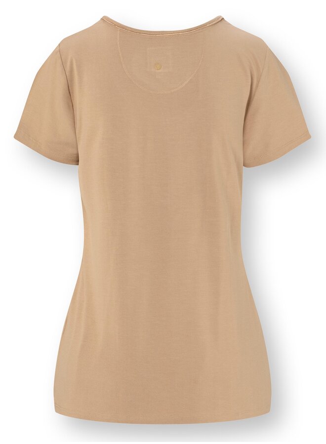 Toy Short Sleeve Top Solid Sand