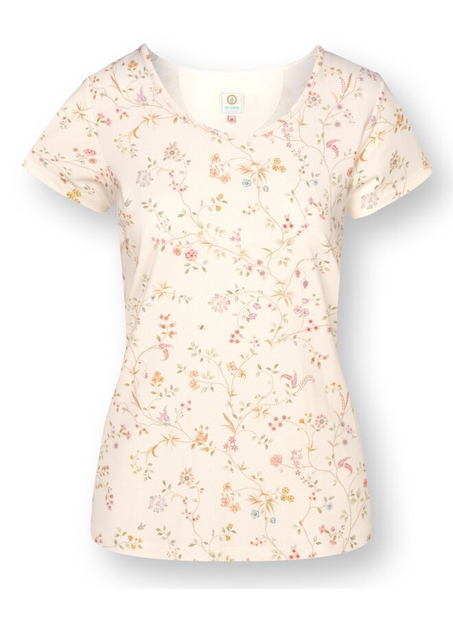 Tilly Short Sleeve Top Little Delhi Offwhite