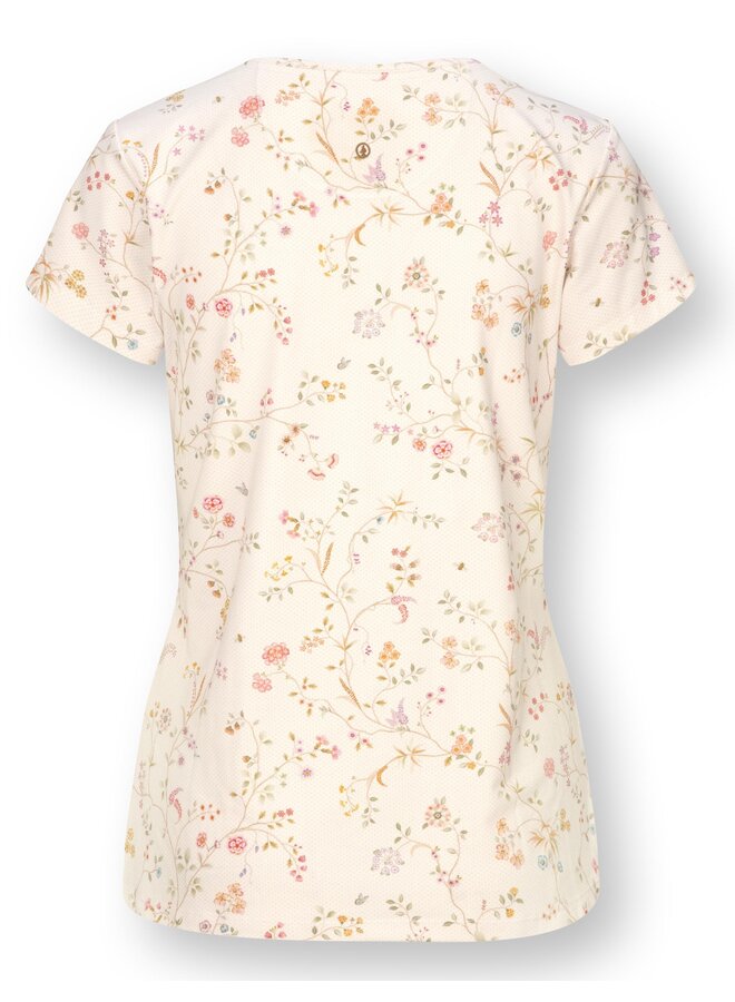 Tilly Short Sleeve Top Little Delhi Offwhite