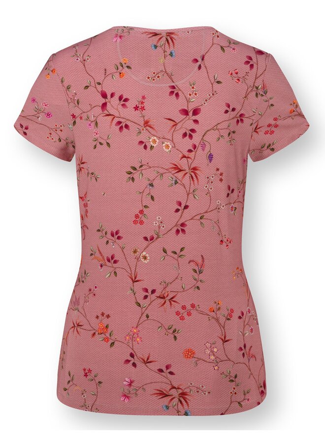 Tilly Short Sleeve Top Delhi Dreams Pink