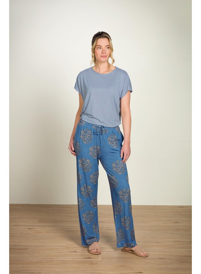 Tatum Short Sleeve Top Little Sumo Stripe Blue