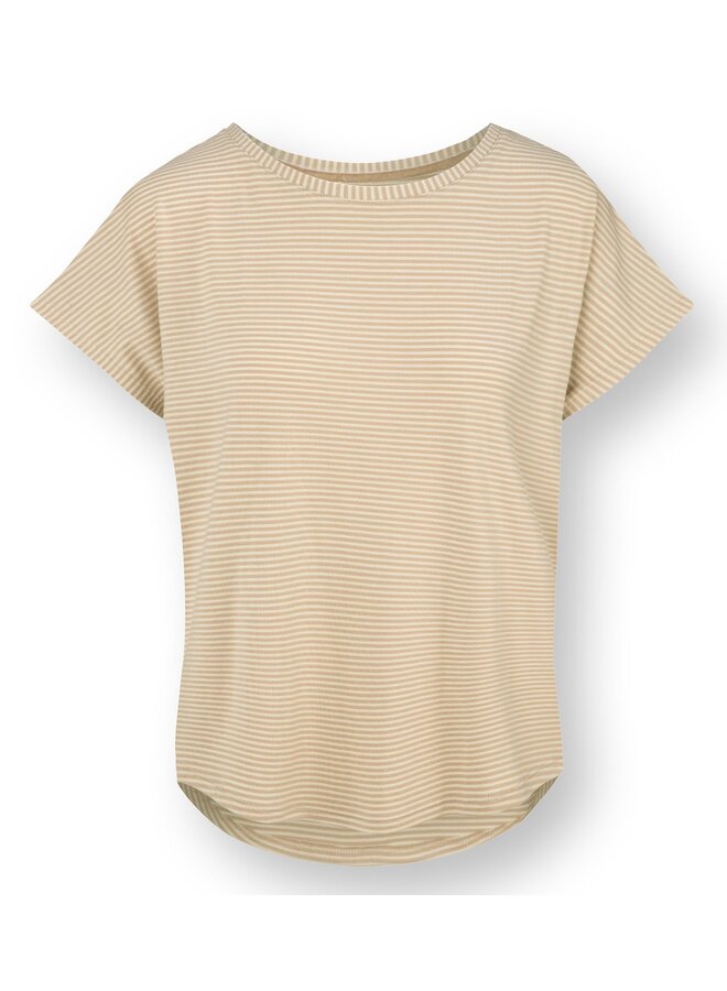 Tatum Short Sleeve Top Little Sumo Stripe Sand