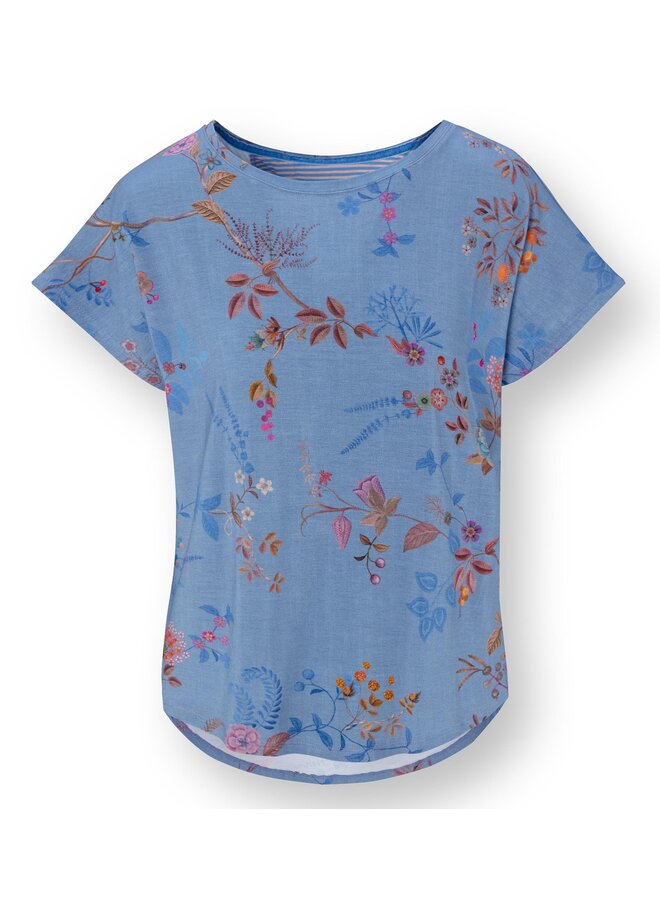 Tatum Short Sleeve Top Bodhi Flower Blue