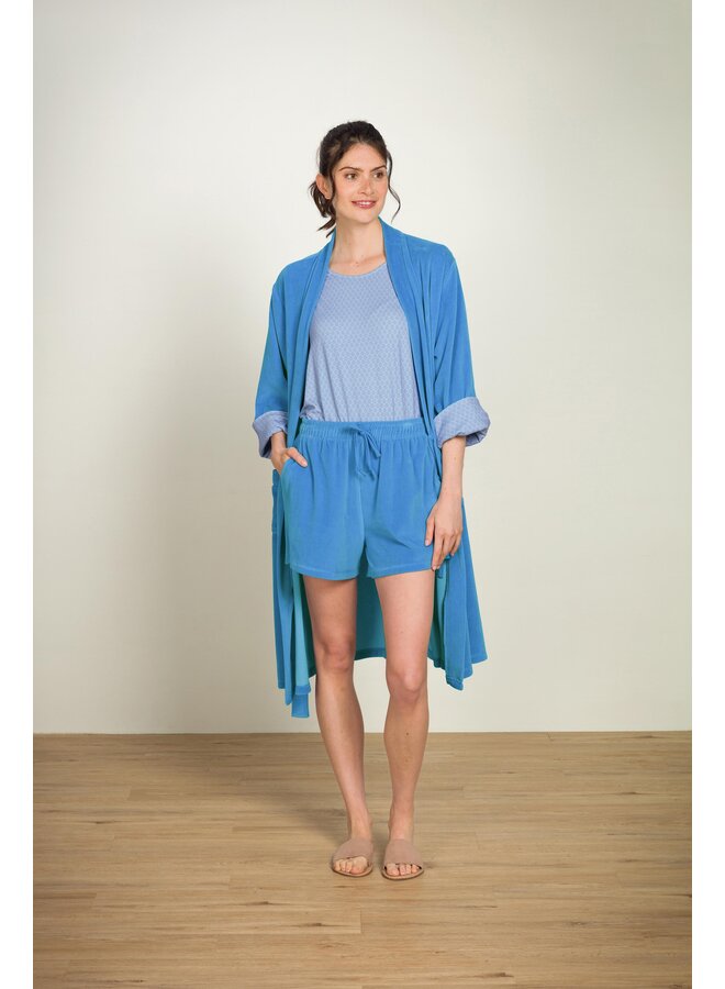 Tilly Short Sleeve Top Thousand Leaves Blue