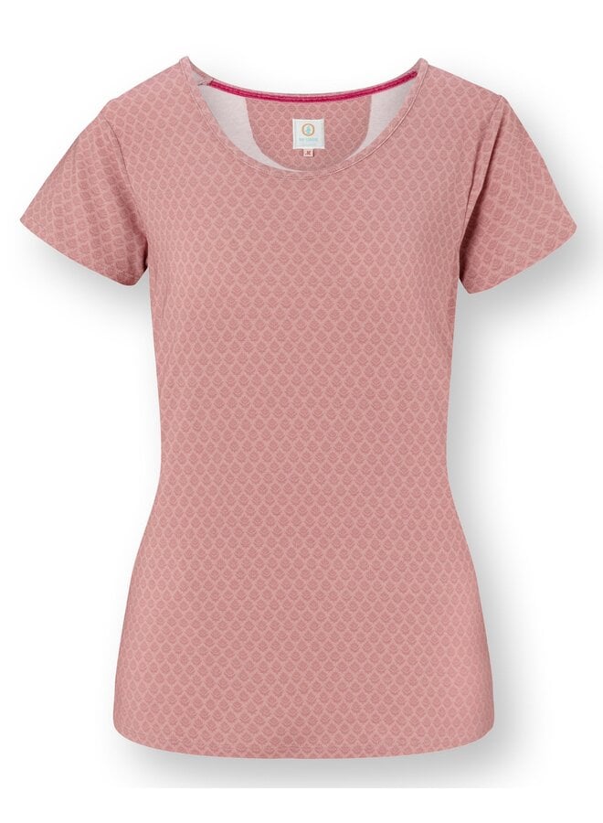 Tilly Short Sleeve Top Thousand Leaves Pink