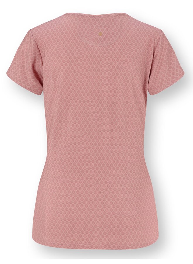 Tilly Short Sleeve Top Thousand Leaves Pink