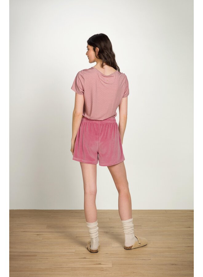 Tilly Short Sleeve Top Thousand Leaves Pink