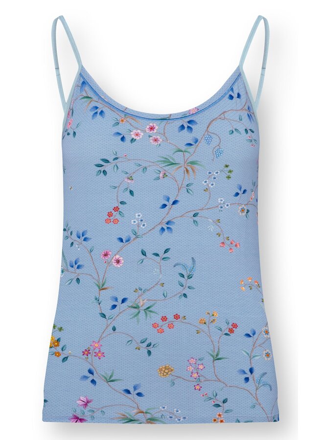 Selina Sleeveless Top Delhi Dreams Blue