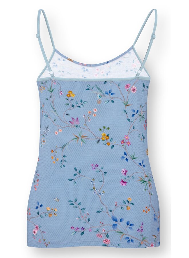 Selina Sleeveless Top Delhi Dreams Blue