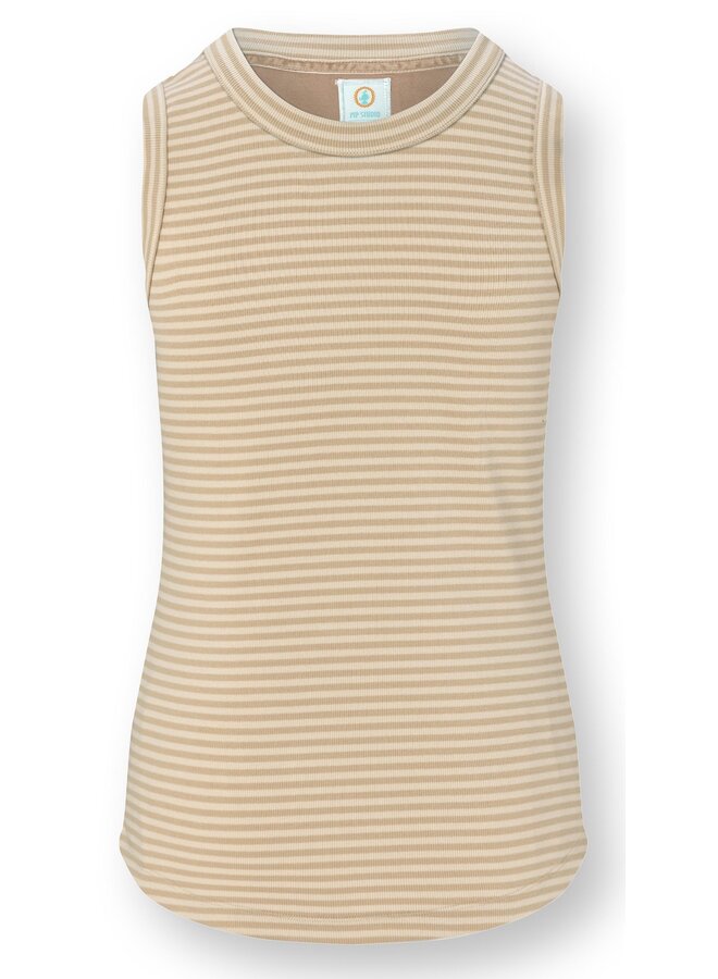 Trinity Sleeveless Top Little Sumo Stripe Sand