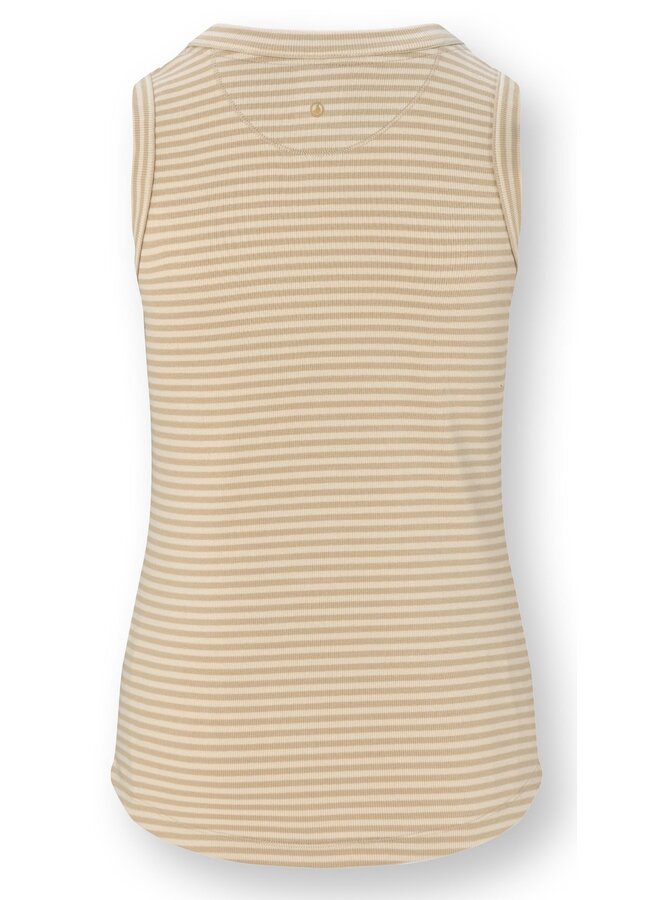 Trinity Sleeveless Top Little Sumo Stripe Sand