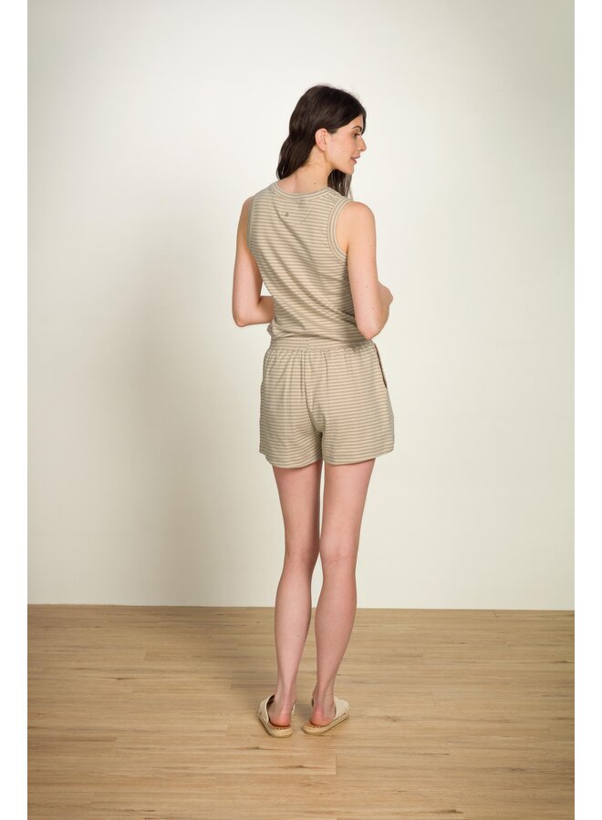 Trinity Sleeveless Top Little Sumo Stripe Sand