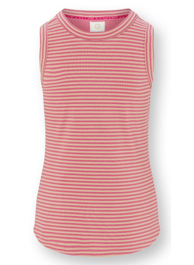 Trinity Sleeveless Top Little Sumo Stripe Pink