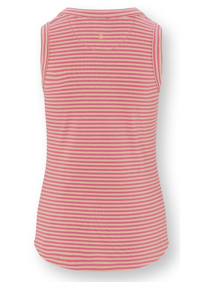 Trinity Sleeveless Top Little Sumo Stripe Pink