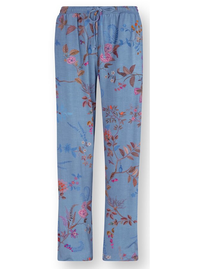 Belin Long Trousers Bodhi Flower Blue