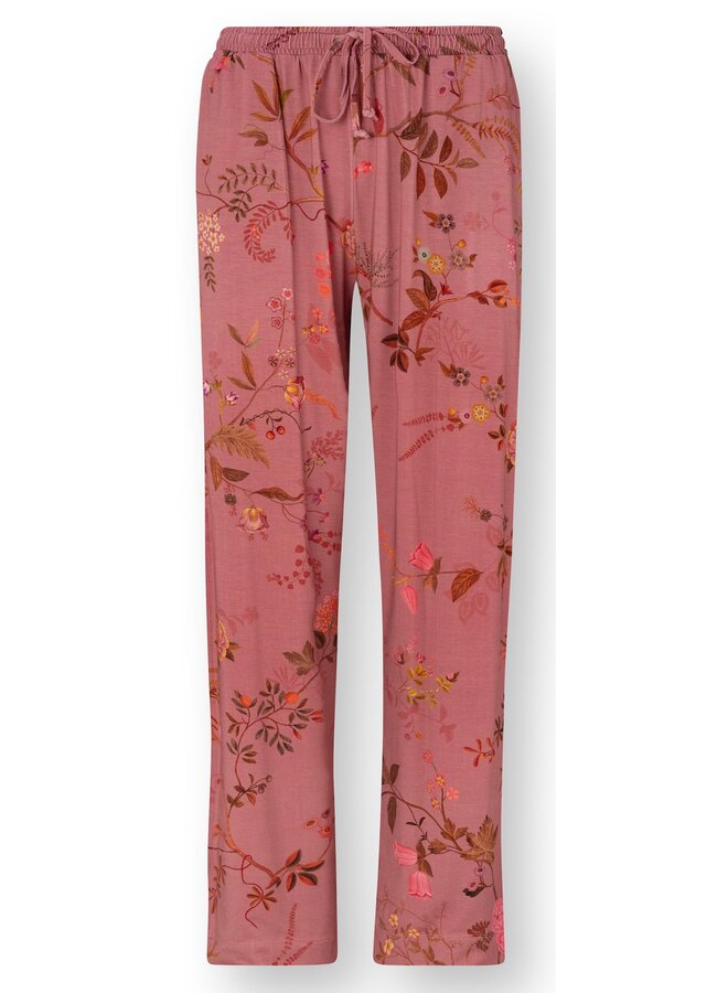 Belin Long Trousers Bodhi Flower Dark Pink