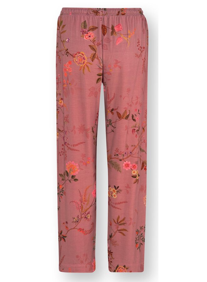 Belin Long Trousers Bodhi Flower Dark Pink