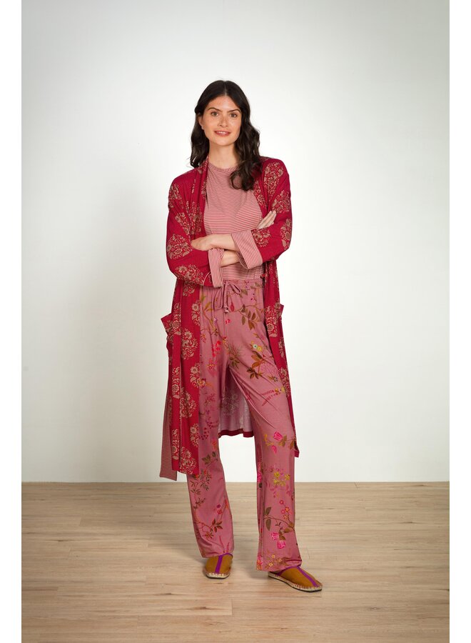 Belin Long Trousers Bodhi Flower Dark Pink