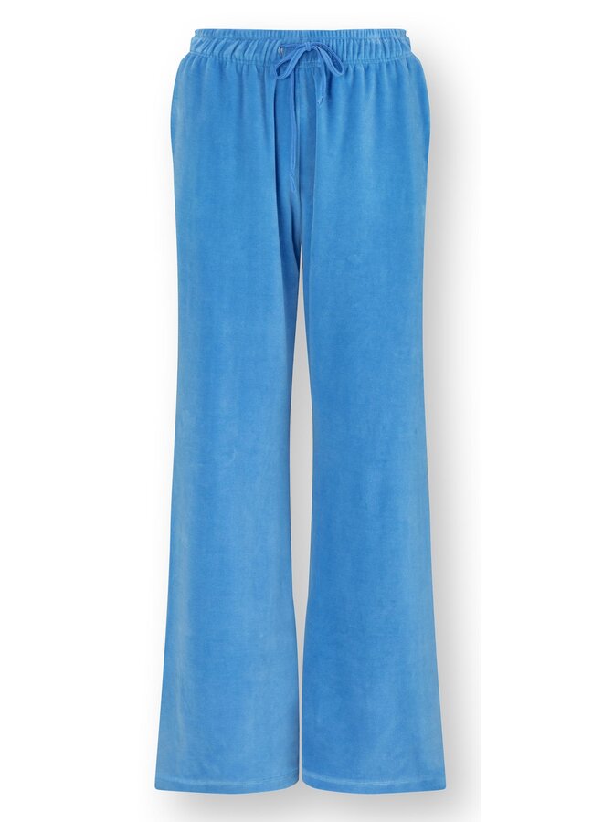 Britta Long Trousers Velvet Blue