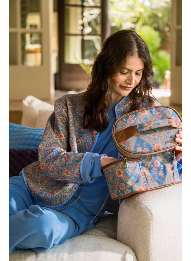 Britta Long Trousers Velvet Blue