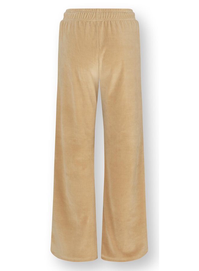Britta Long Trousers Velvet Beige