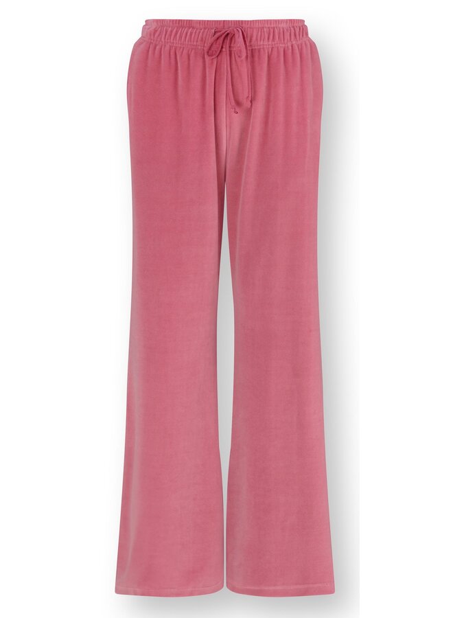 Britta Long Trousers Velvet Pink