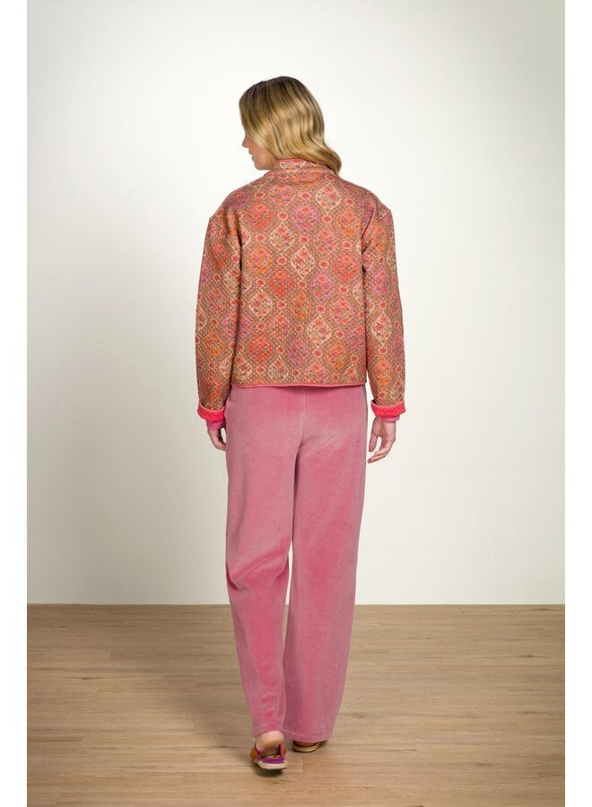 Britta Long Trousers Velvet Pink