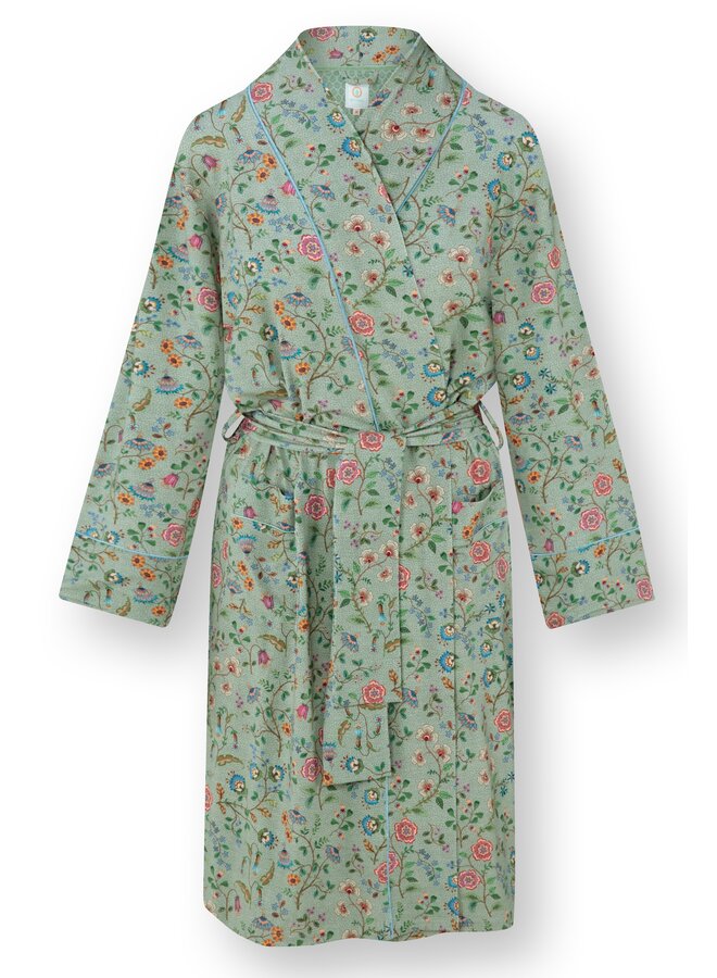 Nisha Kimono Flora Bangalore Green