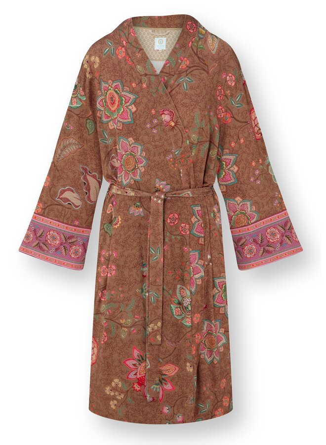 Naomi Kimono Mumbai Morning Brown
