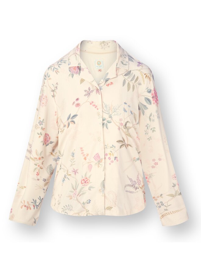 Faye Long Sleeve Top Bodhi Flower Offwhite
