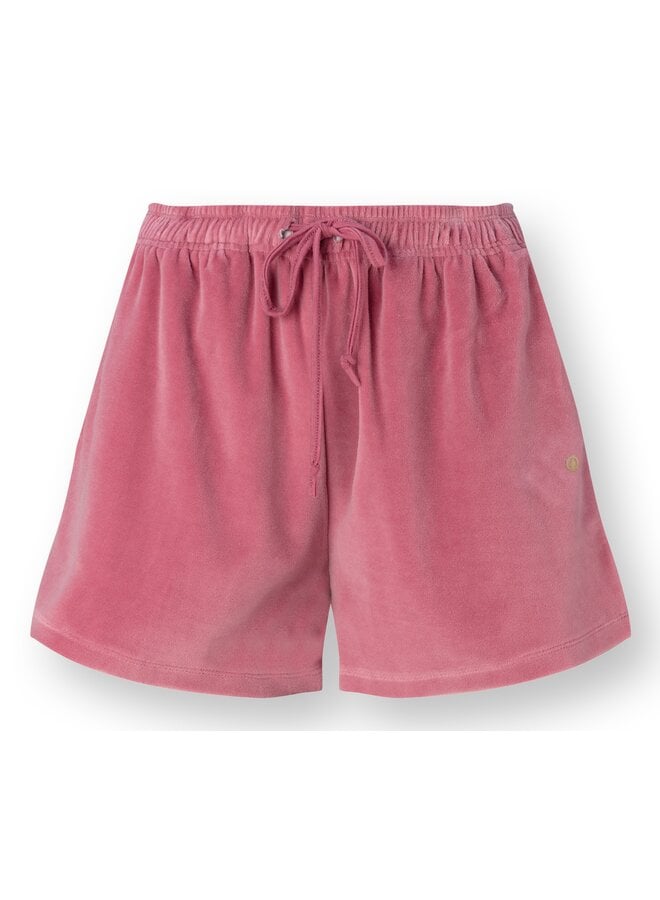 Bisou Short Trousers Velvet Pink