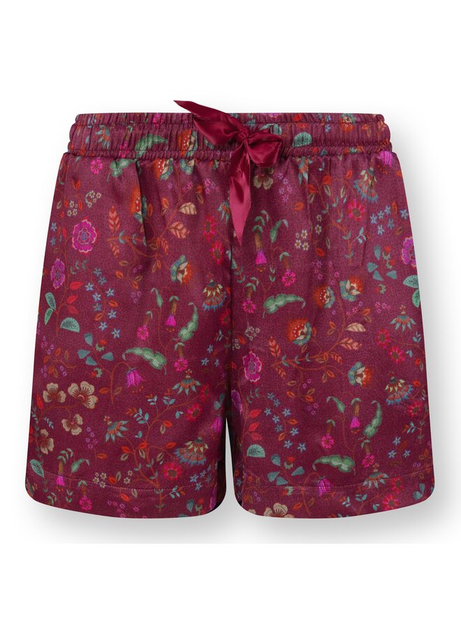 Bowie Short Trousers Flora Bangalore Dark Pink