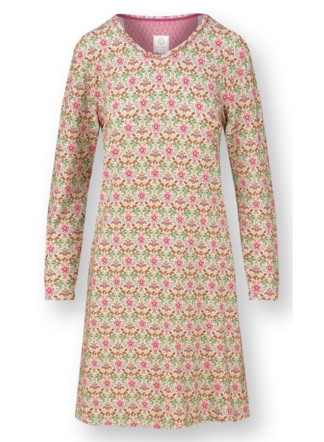 Dana Long Sleeve Nightdress Bela Offwhite