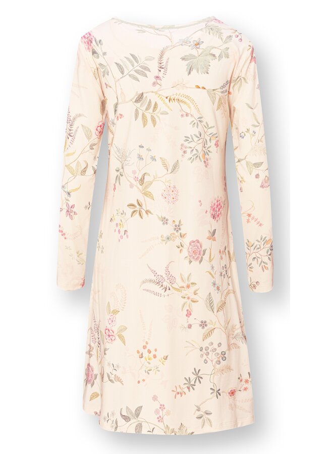 Dana Long Sleeve Nightdress Bodhi Flower Offwhite
