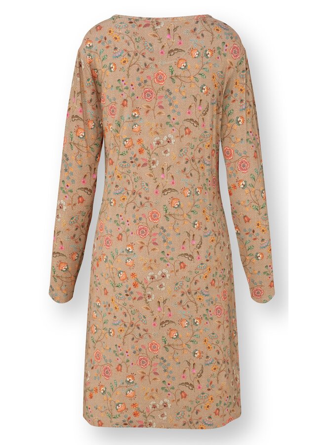 Desiree Long Sleeve Nightdress Flora Bangalore Sand