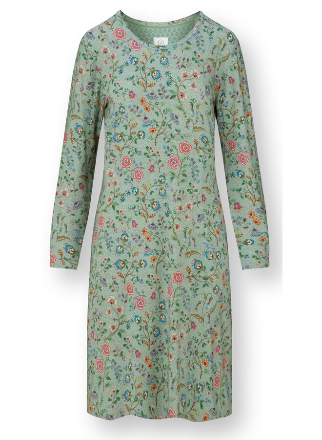 Destiny Long Sleeve Nightdress Flora Bangalore Green