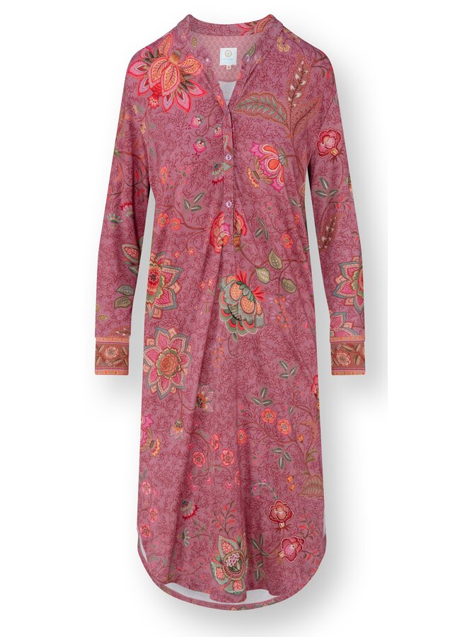 Diogo Long Sleeve Nightdress Mumbai Morning Pink