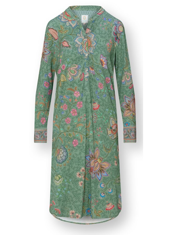 Diogo Long Sleeve Nightdress Mumbai Morning Green