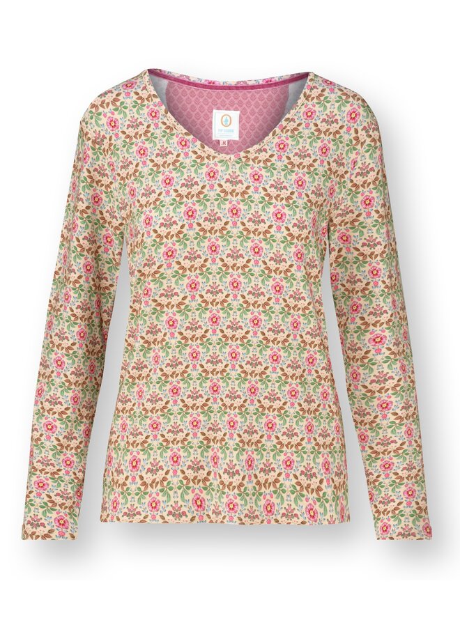 Trice Long Sleeve Top Bela Offwhite